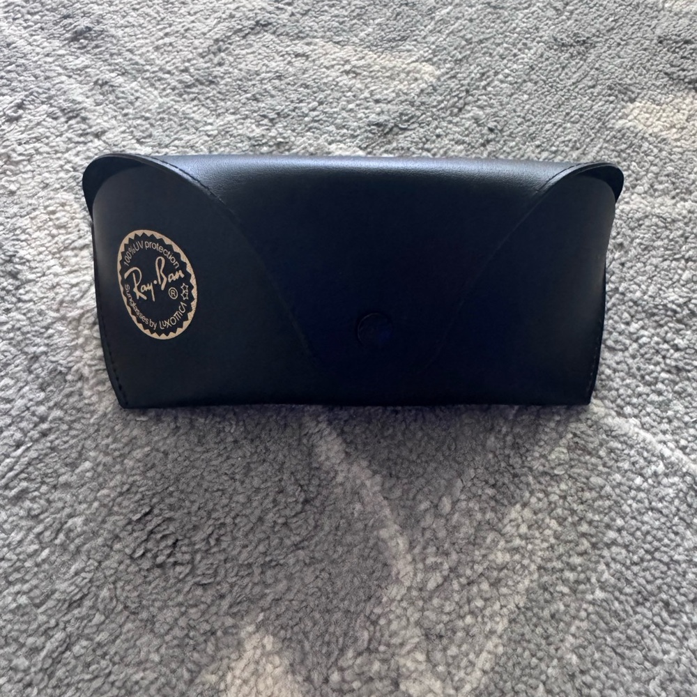Ray-Ban Black Sunglasses Holder with Cleaning Cloth